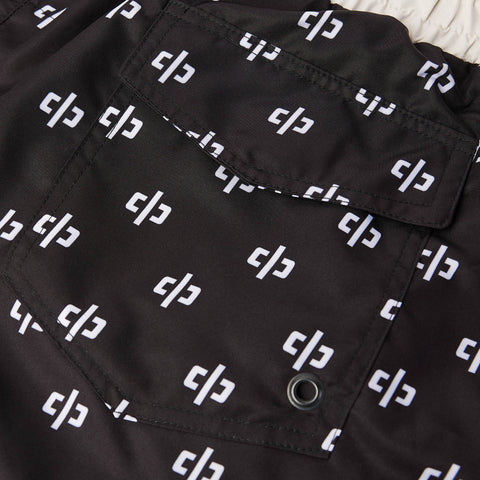 icon monogram trunk / black + ivory