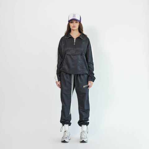 Classic Anorak in Black + Ivory