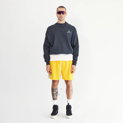 Classic Gym Short in Yellow/Ivory