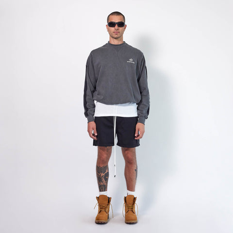 Classic Gym Short in Black/Black