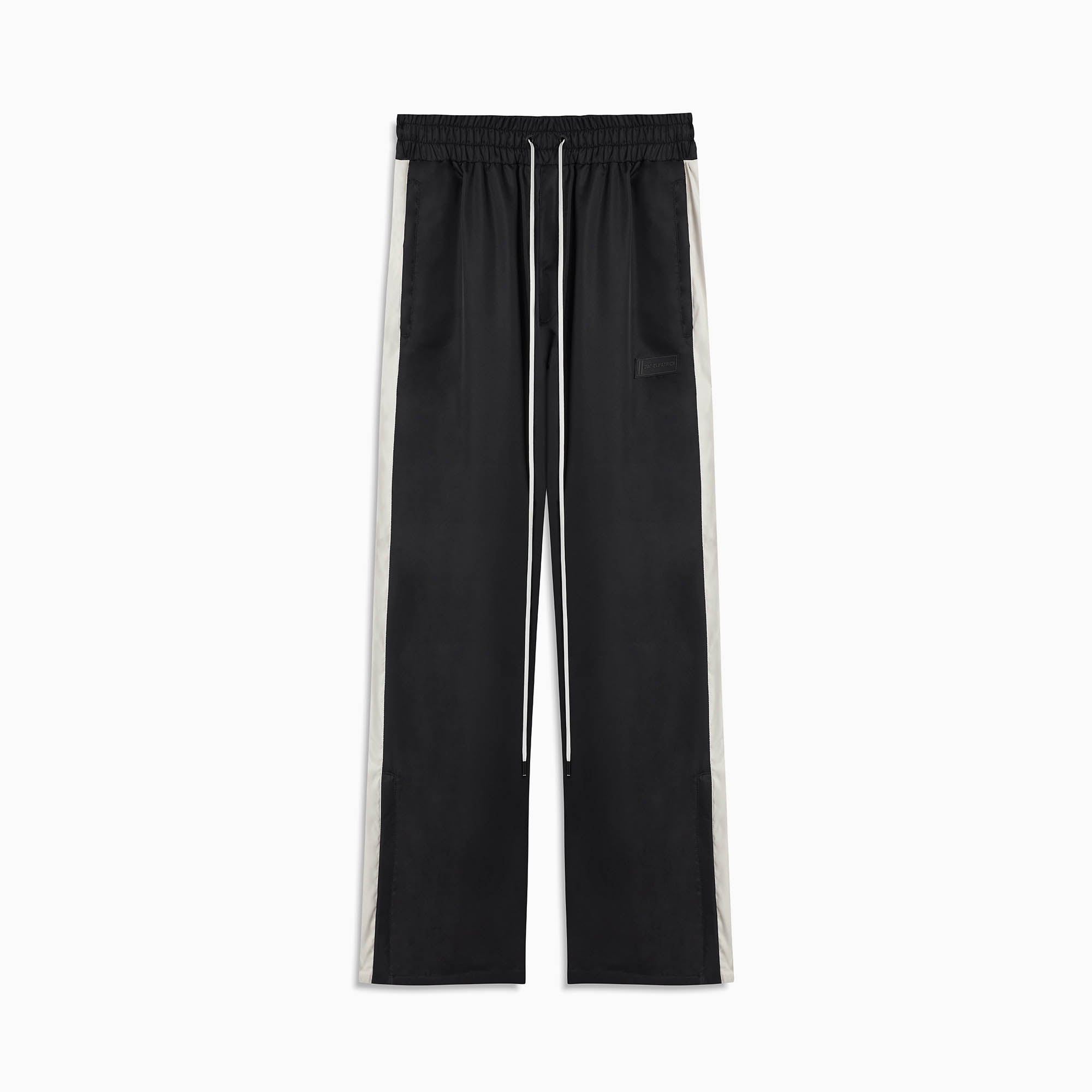 Parachute Straight Leg Track Pant in Black/Ivory