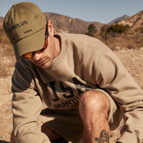 Surplus Ball Cap in Olive + Black