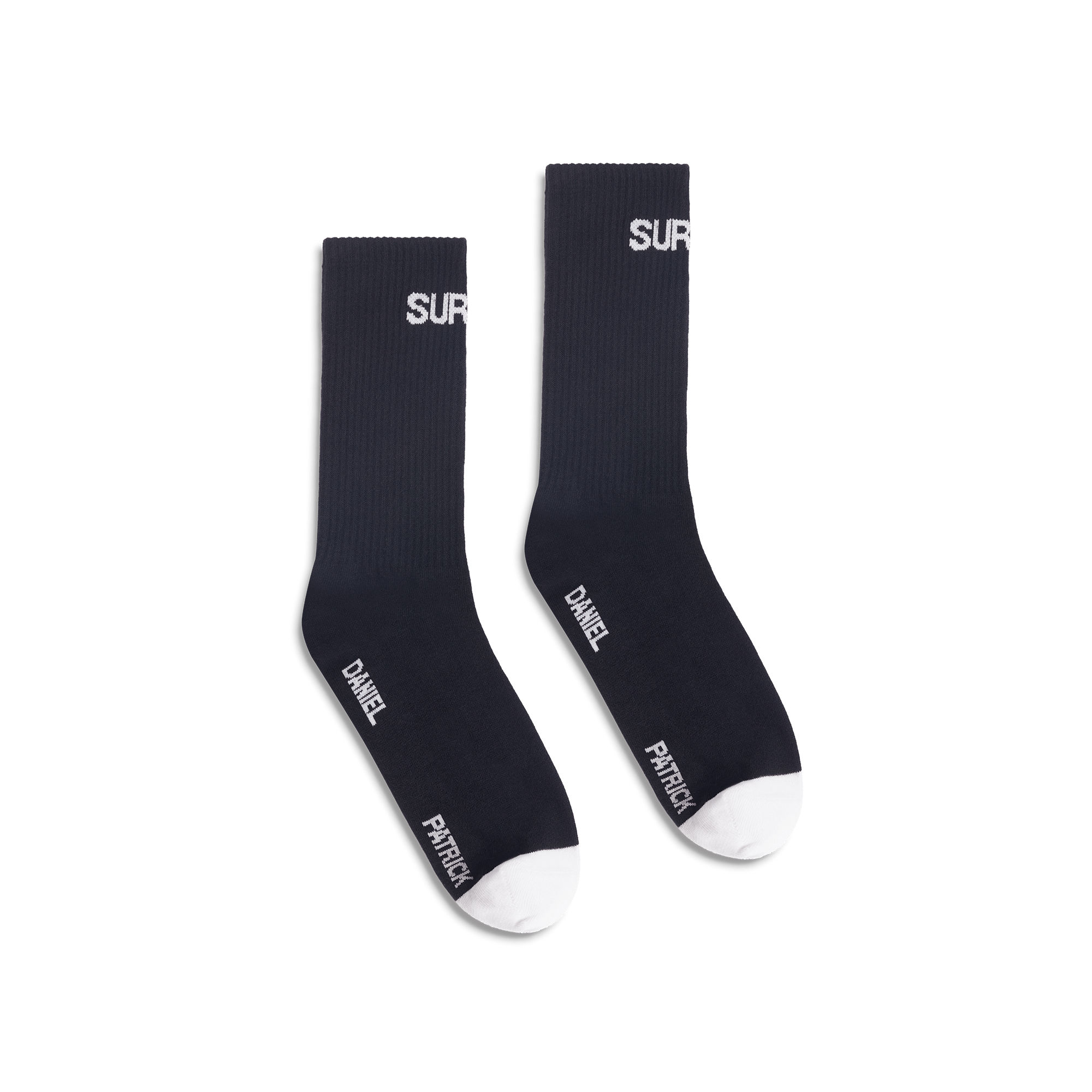 Surplus Logo Sock in Black/White