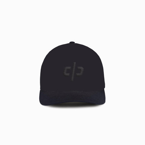 DP icon 5 panel cap / black/black